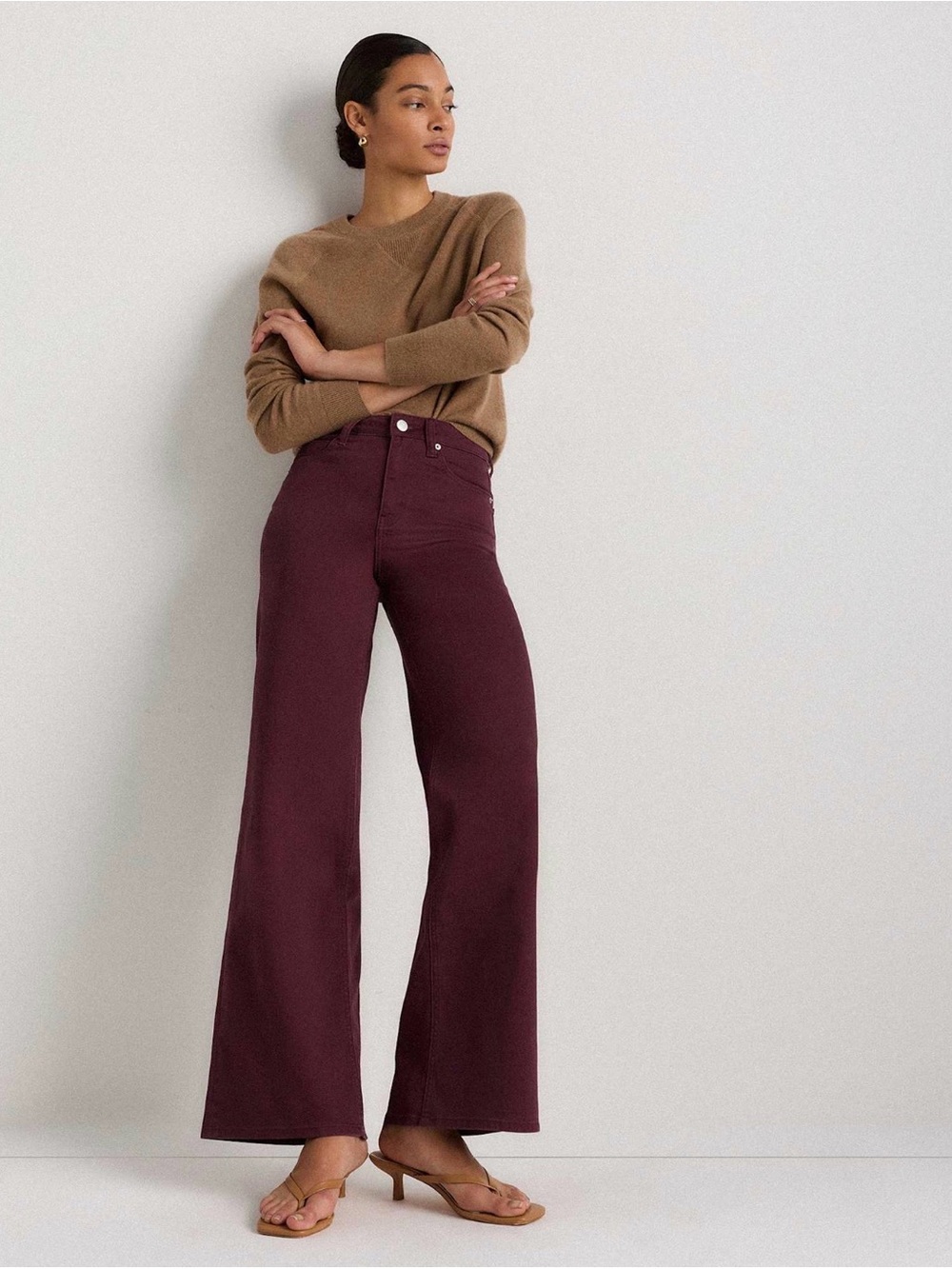 🆕 Quince Bella Stretch Wide Leg Jeans